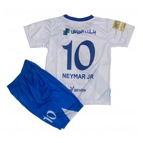 Dětské fotbalový komplet Al-Hilal Neymar Jr #10 Venkovní košile 2024-25 Krátkým Rukávem